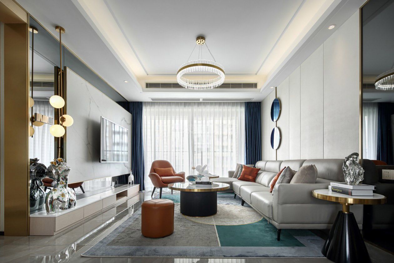 紫蘭公館108m&sup2;現(xiàn)代輕奢風(fēng)格